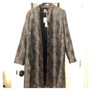 Anne Klein Coat croc or crackled style